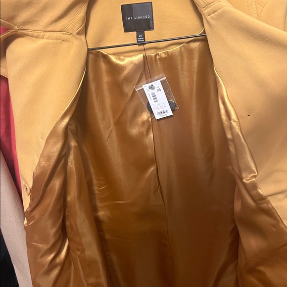 🚫SOLD🚫NWT The Limited Mustard Double-Breasted Pea Coat - Picture 4 of 6